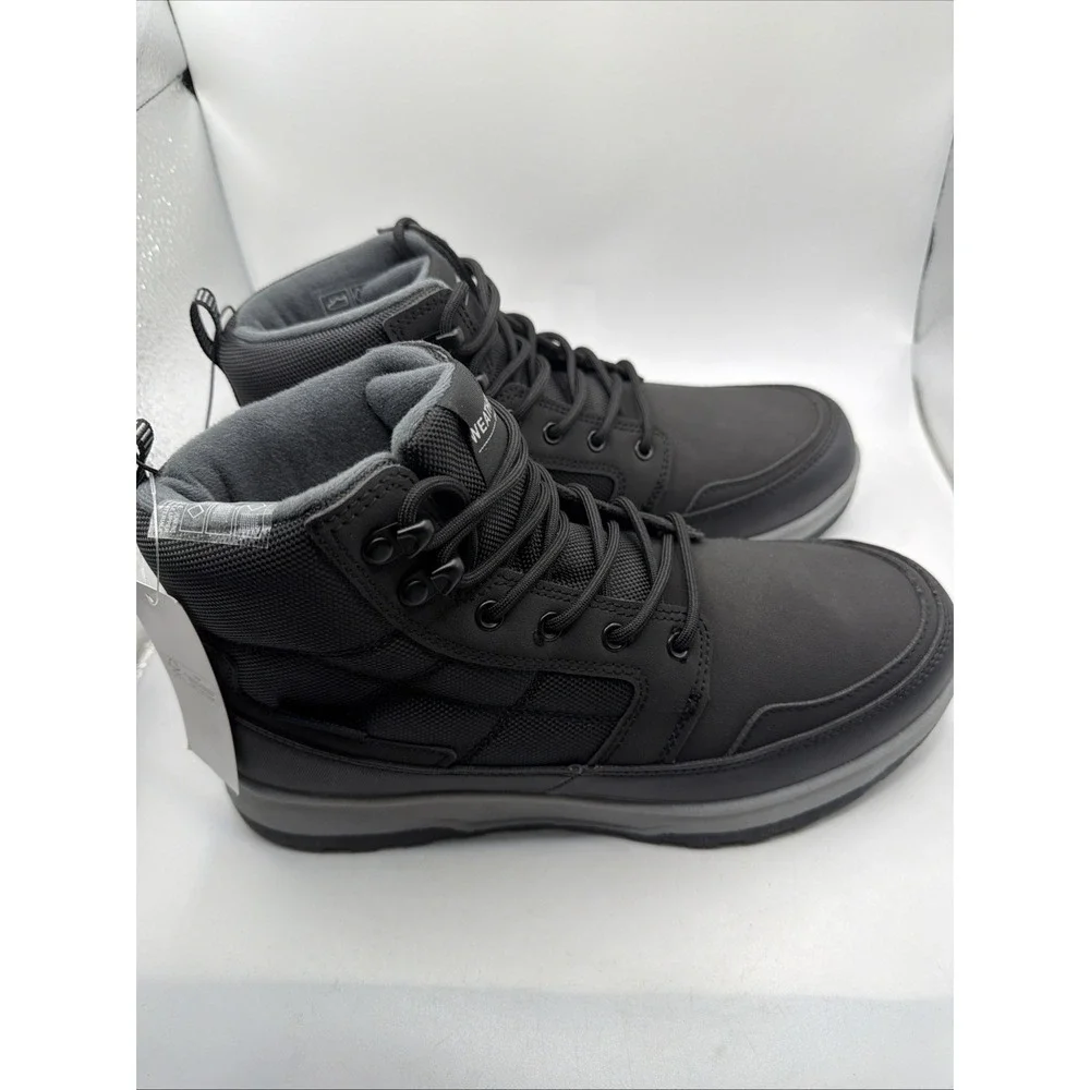 Weatherproof Jenkins Men's Size 11 Memory Foam Insole Black Boots. New
